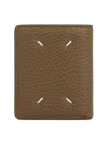 Stitched Bifold Halfwallet Brown - MAISON MARGIELA - BALAAN 1