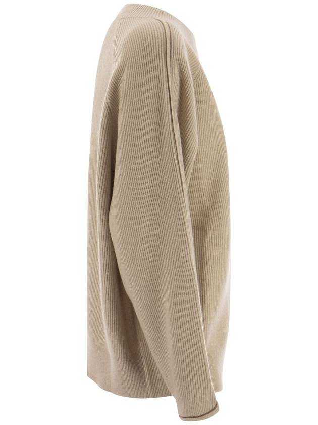 Sweater M12192500 C9504 SAND - BRUNELLO CUCINELLI - BALAAN 4