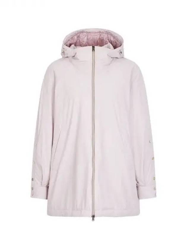 Women s Hooded Raglan Sub Zero Coat Light Pink 270637 - HERNO - BALAAN 1