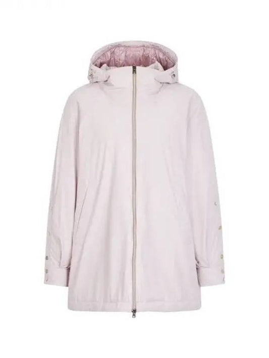 Women s Hooded Raglan Sub Zero Coat Light Pink 270637 - HERNO - BALAAN 1