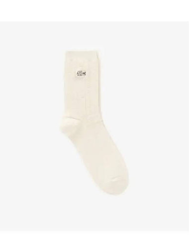 Women s Knit Woven Socks Cream - LACOSTE - BALAAN 1