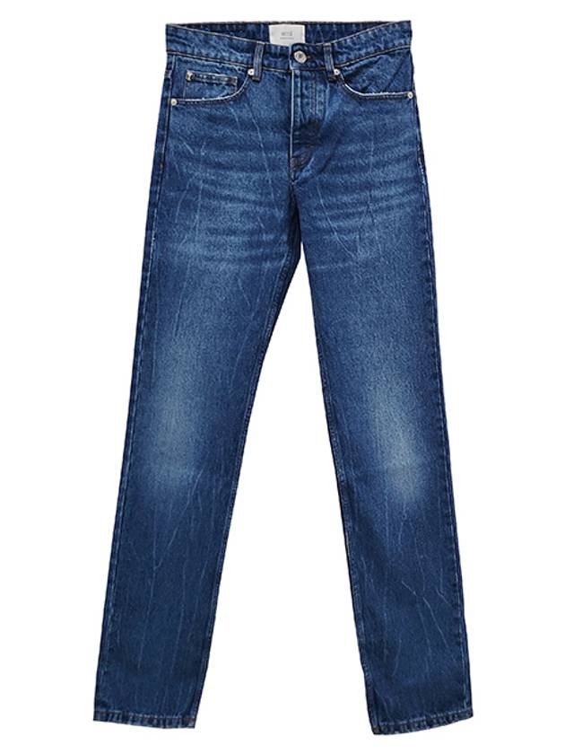 Men's Logo Patch Jean Blue - AMI - BALAAN 3