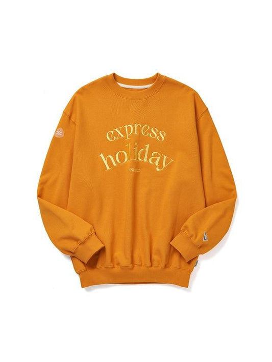 Basic Logo Sweatshirt Orange - EXPRESSHOLIDAY - BALAAN 1