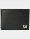 GG Interlocking Two Tone Half Wallet Black Yellow - GUCCI - BALAAN 7