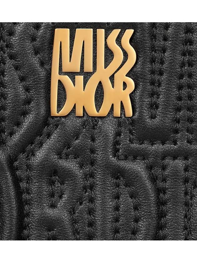 Miss Dior Dahlia Wallet Black Al - DIOR - BALAAN 4