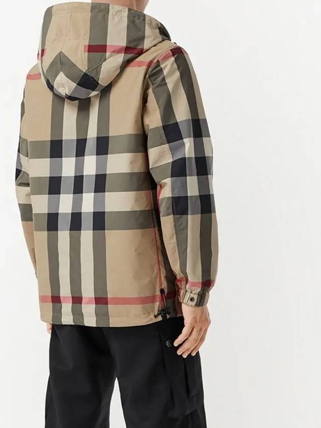 Reversible Check Hooded Jacket Archive Beige - BURBERRY - BALAAN 4