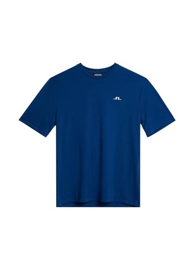 Ade Regular Fit Short Sleeve T-Shirt Estate Blue - J.LINDEBERG - BALAAN 2