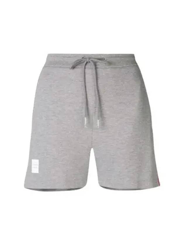 Logo Patch Shorts Light Grey - THOM BROWNE - BALAAN 2