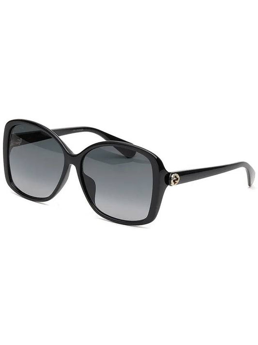 Sunglasses GG0950SA 001 Black Horn Rim Asian Fit - GUCCI - BALAAN 2