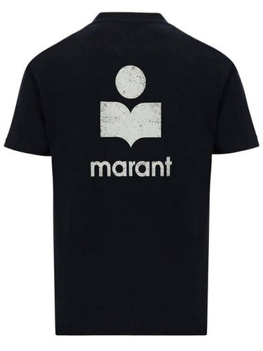 Zafferh Logo Cotton Short Sleeve T-Shirt Black - ISABEL MARANT - BALAAN 1