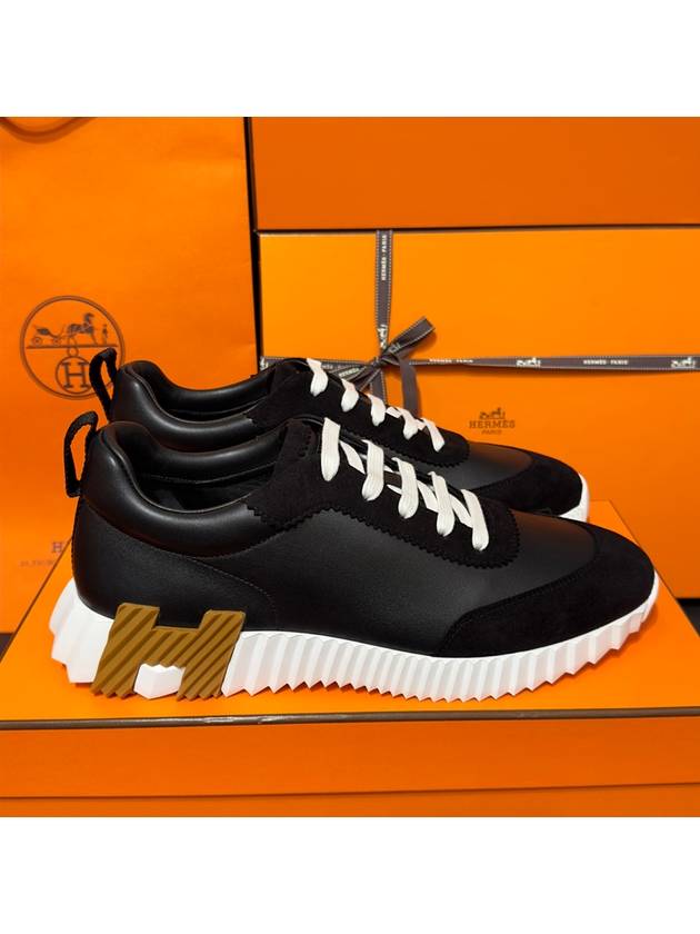 Bouncing Low Top Sneakers Noir - HERMES - BALAAN 3