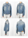 Triangle Logo Denim Jacket Blue - PRADA - BALAAN 3