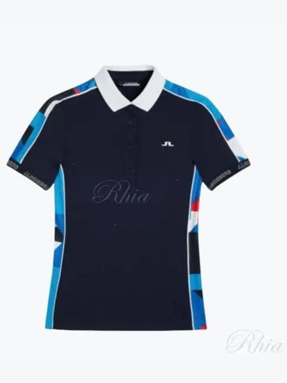 Golf Women's Damai Polo Shirt JL Navy - J.LINDEBERG - BALAAN 2