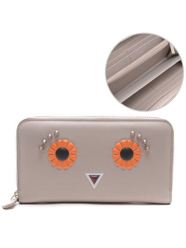 Women's Face Zipper Long Wallet 8M0299_9JR_F09PP_17F - FENDI - BALAAN 1