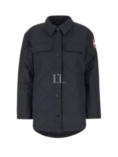 Albany Quilted Shirt Jacket Black - CANADA GOOSE - BALAAN 2