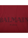 Logo Short Sleeve T-shirt Red - BALMAIN - BALAAN 8