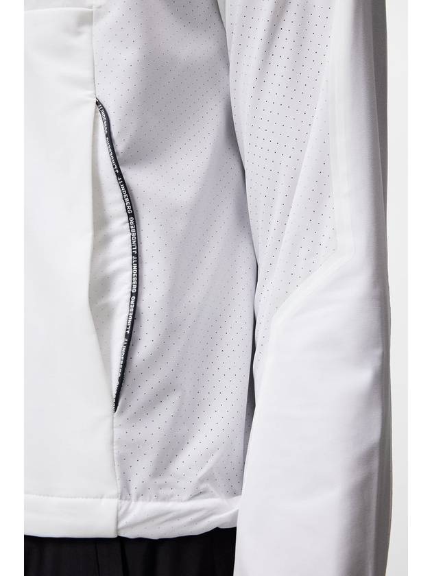 Cash Half Zip Track Long Sleeve T-Shirt White - J.LINDEBERG - BALAAN 4