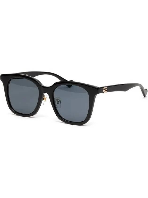 Eyewear Rectangular Frame Asian Fit Sunglasses Black - GUCCI - BALAAN 1