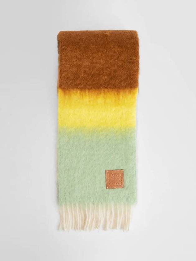 Striped Mohair Wool Muffler - LOEWE - BALAAN 5