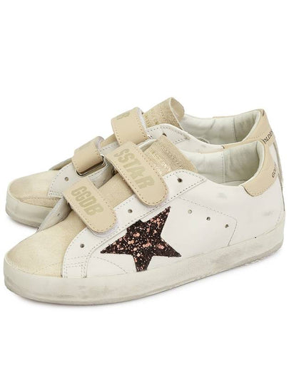 Old School Logo Applique Low Top Sneakers Beige Brown Milk - GOLDEN GOOSE - BALAAN 2