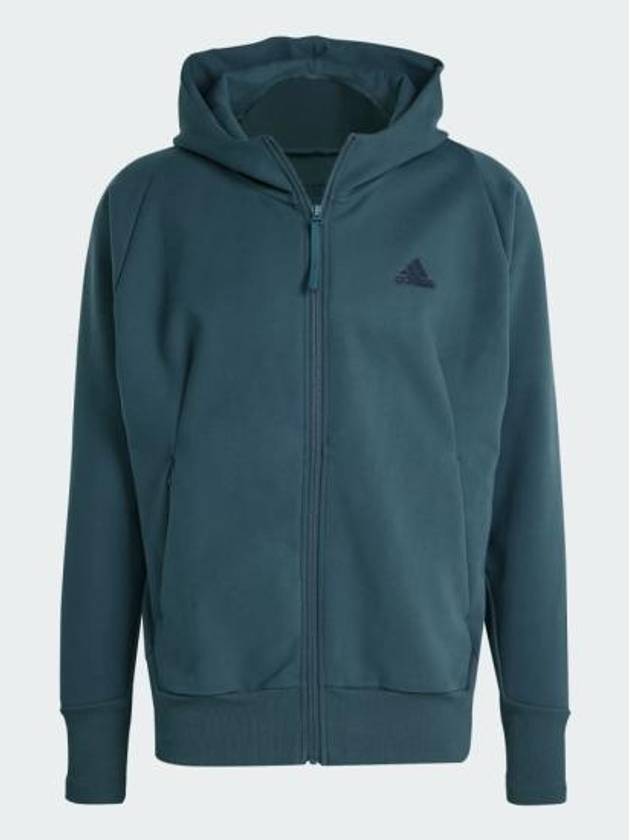 Z.N.E. Winterized Zip Up Hoodie Green - ADIDAS - BALAAN 2