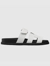 Chypre Calfskin Sandals Blanc - HERMES - BALAAN 3