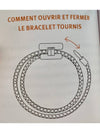 Tunis Tresse Palladium Bracelet Noir - HERMES - BALAAN 4