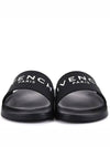 Women's Embossed Logo Slippers Black - GIVENCHY - BALAAN 6