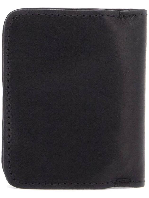 black kangaroo leather wallet for men with snap closure and compartments - GUIDI - BALAAN 3