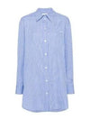 Cylvany Maxi Long Sleeve Shirt Blue - ISABEL MARANT - BALAAN 2