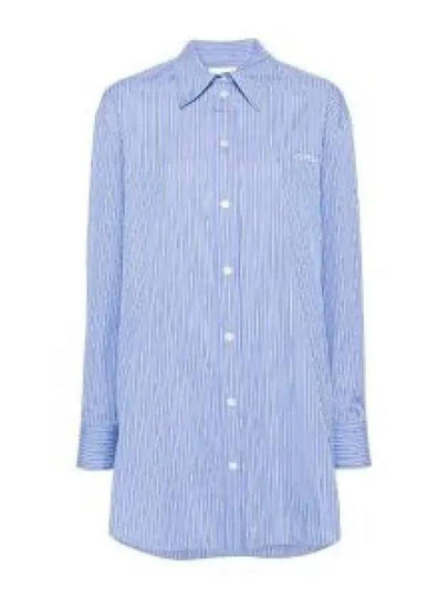 Cylvany Maxi Long Sleeve Shirt Blue - ISABEL MARANT - BALAAN 2