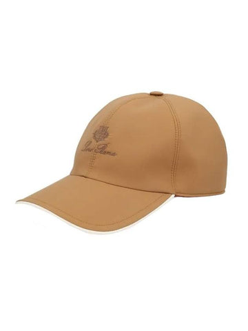 Embroidered Logo Ball Cap Pecan Ivory - LORO PIANA - BALAAN 1