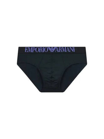 UNDERWEAR Men s Center Big Logo Banding Briefs Black - EMPORIO ARMANI - BALAAN 1