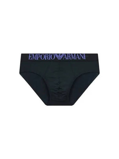 UNDERWEAR Men s Center Big Logo Banding Briefs Black - EMPORIO ARMANI - BALAAN 1