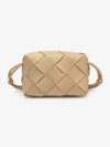 Cassette Intrecciato Small Cross Bag Beige - BOTTEGA VENETA - BALAAN 2