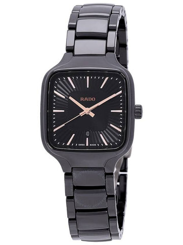 Rado True Square Quartz Black Dial Ladies Watch R27080172 - RADO - BALAAN 1