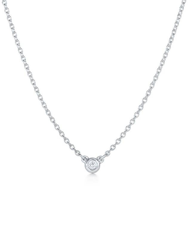 Diamond By The Yard Single Diamond Pendant Necklace Silver - TIFFANY & CO. - BALAAN 2