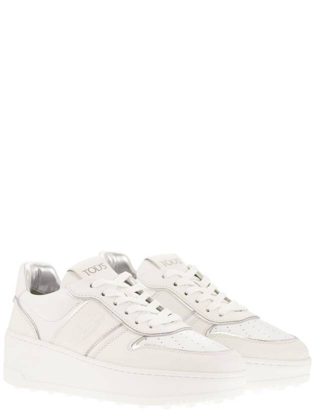 Leather Platform Sneakers - TOD'S - BALAAN 4