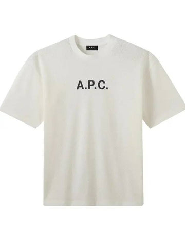 Moran Openwork Short Sleeve T-Shirt White - A.P.C. - BALAAN 1