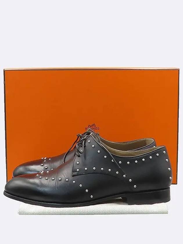 Black studded women s shoes size 35 - HERMES - BALAAN 1