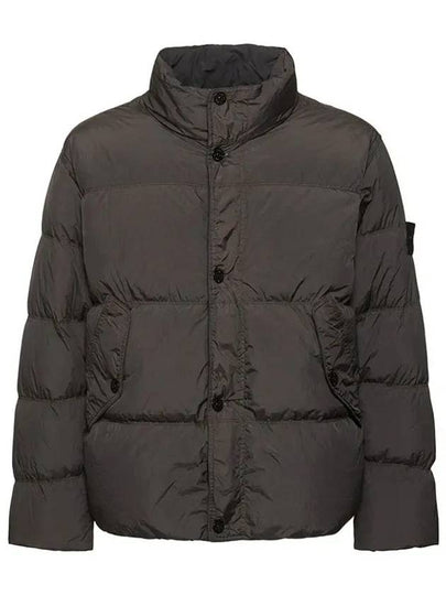 Garment Dyed Crinkle Reps Down Padding Grey - STONE ISLAND - BALAAN 2