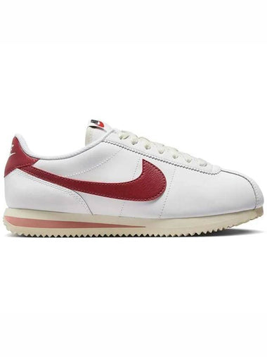 Women's Cortez Low Top Sneakers White Red Stardust - NIKE - BALAAN 1