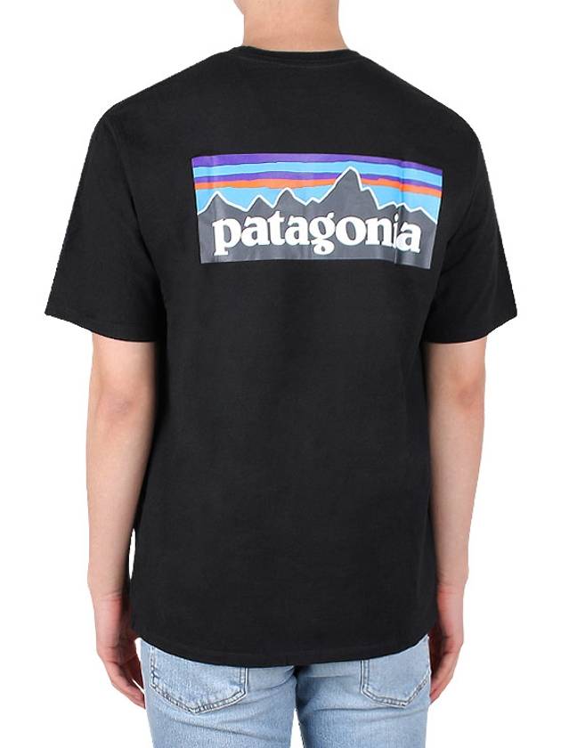 P 6 Logo Responsibili Short Sleeve T-Shirt Black - PATAGONIA - BALAAN 5