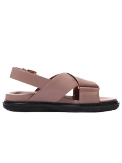 Fussbett Leather Sandals Dessert Beige - MARNI - BALAAN 2