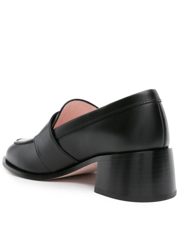 Viv' Ranger Metal Buckle Leather Loafers Black - ROGER VIVIER - BALAAN 5