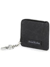 Logo Patch Chain Zipper Card Wallet Black - ACNE STUDIOS - BALAAN 3