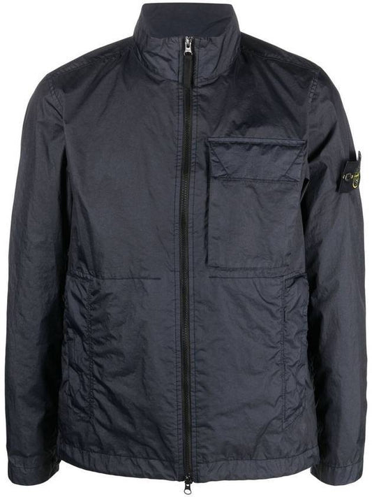 Men's Waffen Patch Membrana 3L TC Nylon Jacket Navy - STONE ISLAND - BALAAN 1