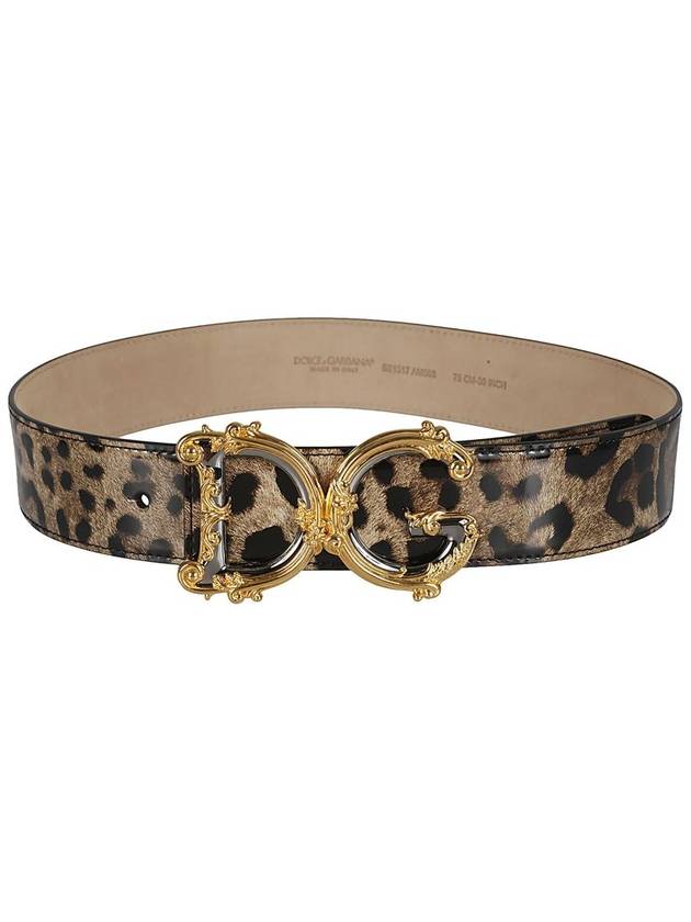 Leopard Print WITH Baroque DG Logo Buckle Belt BE1517 AM568HA93M B0010483739 - DOLCE&GABBANA - BALAAN 2