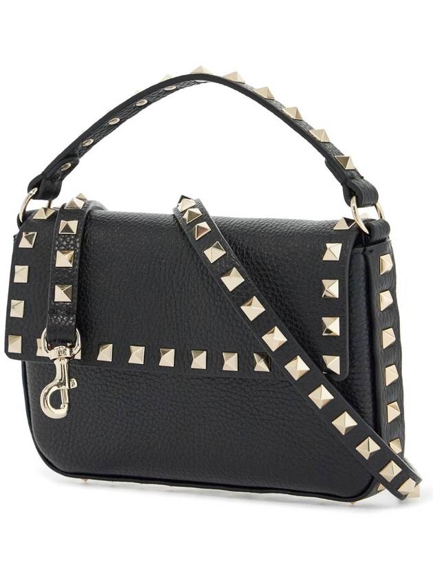 mini borsa in pelle con borchie e tracolla regolabile nera - VALENTINO - BALAAN 3