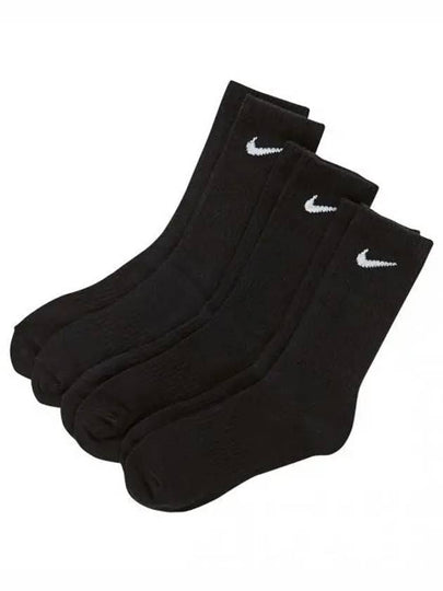 Everyday Training Crew Socks 3 Pack Black - NIKE - BALAAN 2